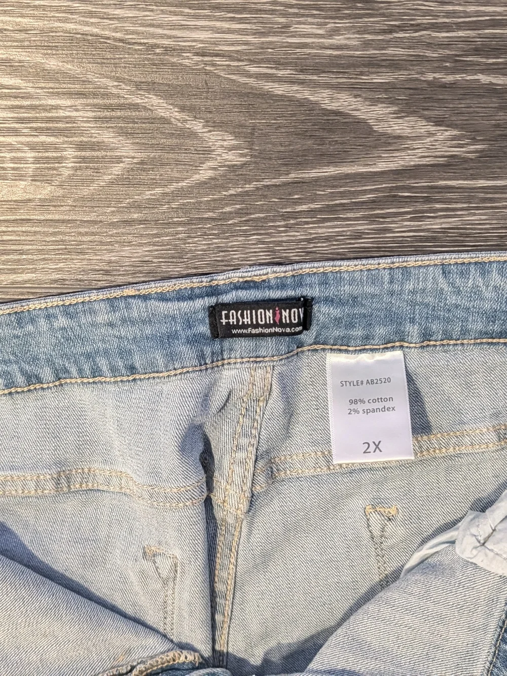 Light Wash Patch Skinny Jeans